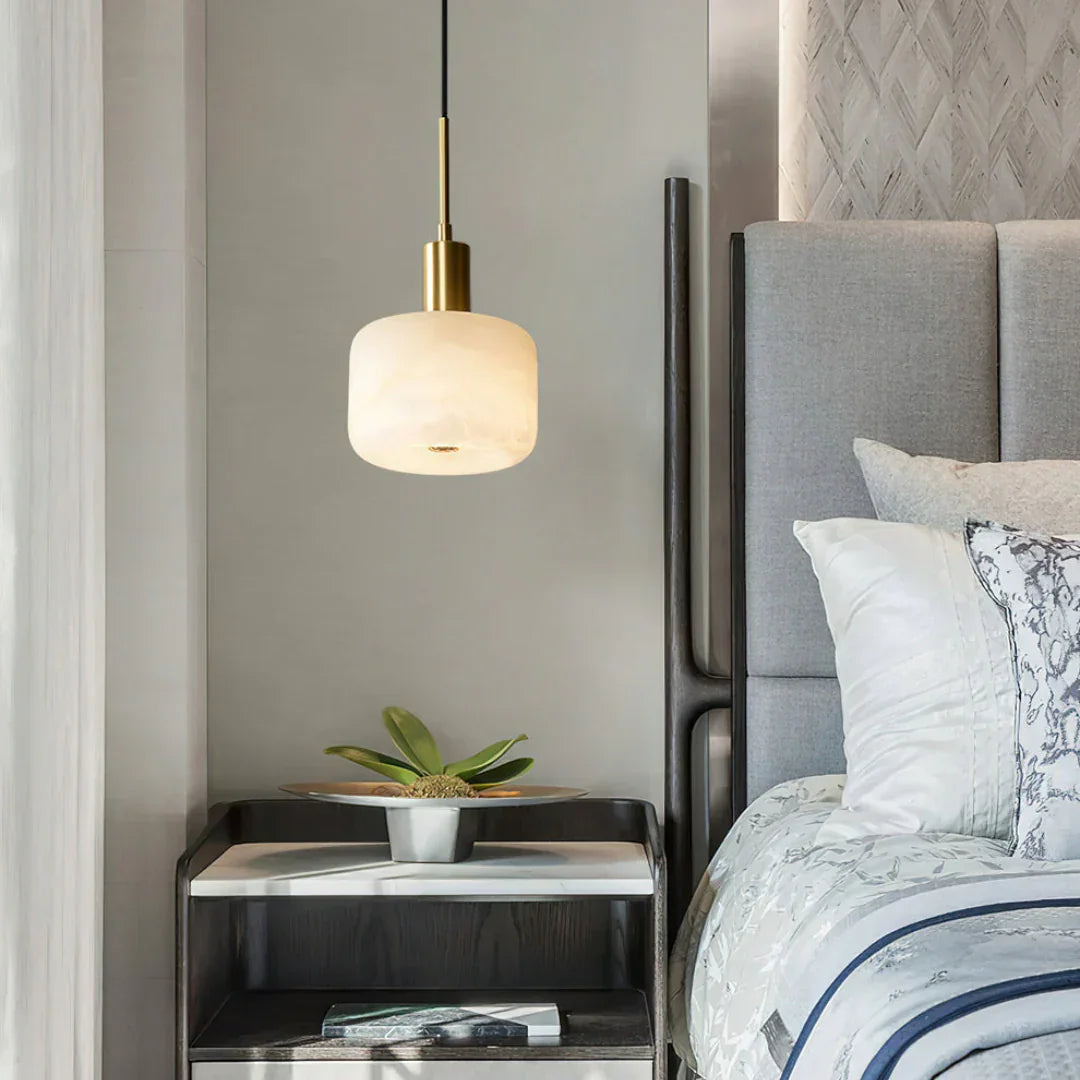 Natural Alabaster Small Pendant Light – Alabaster detail 5