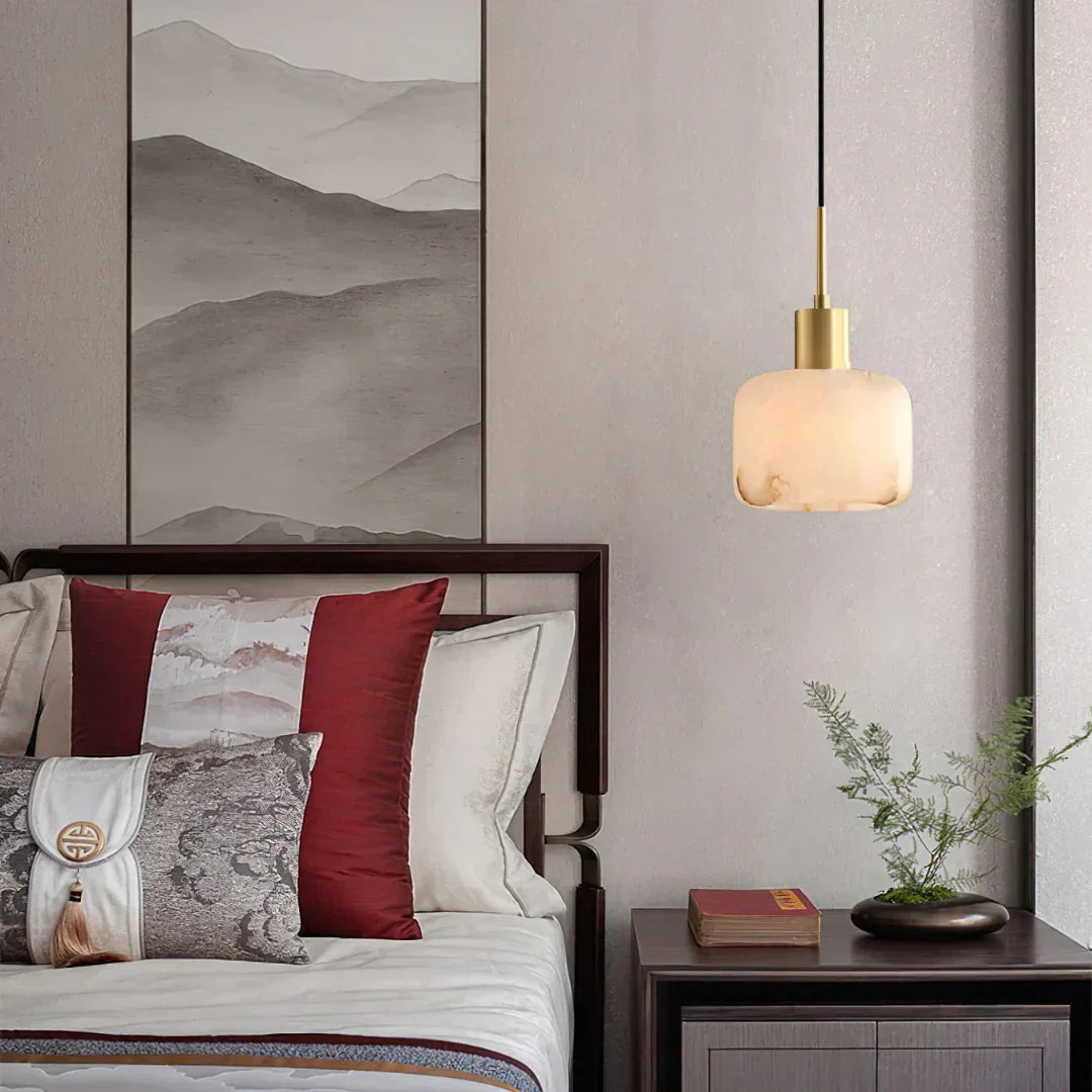 Natural Alabaster Small Pendant Light – Alabaster detail 7