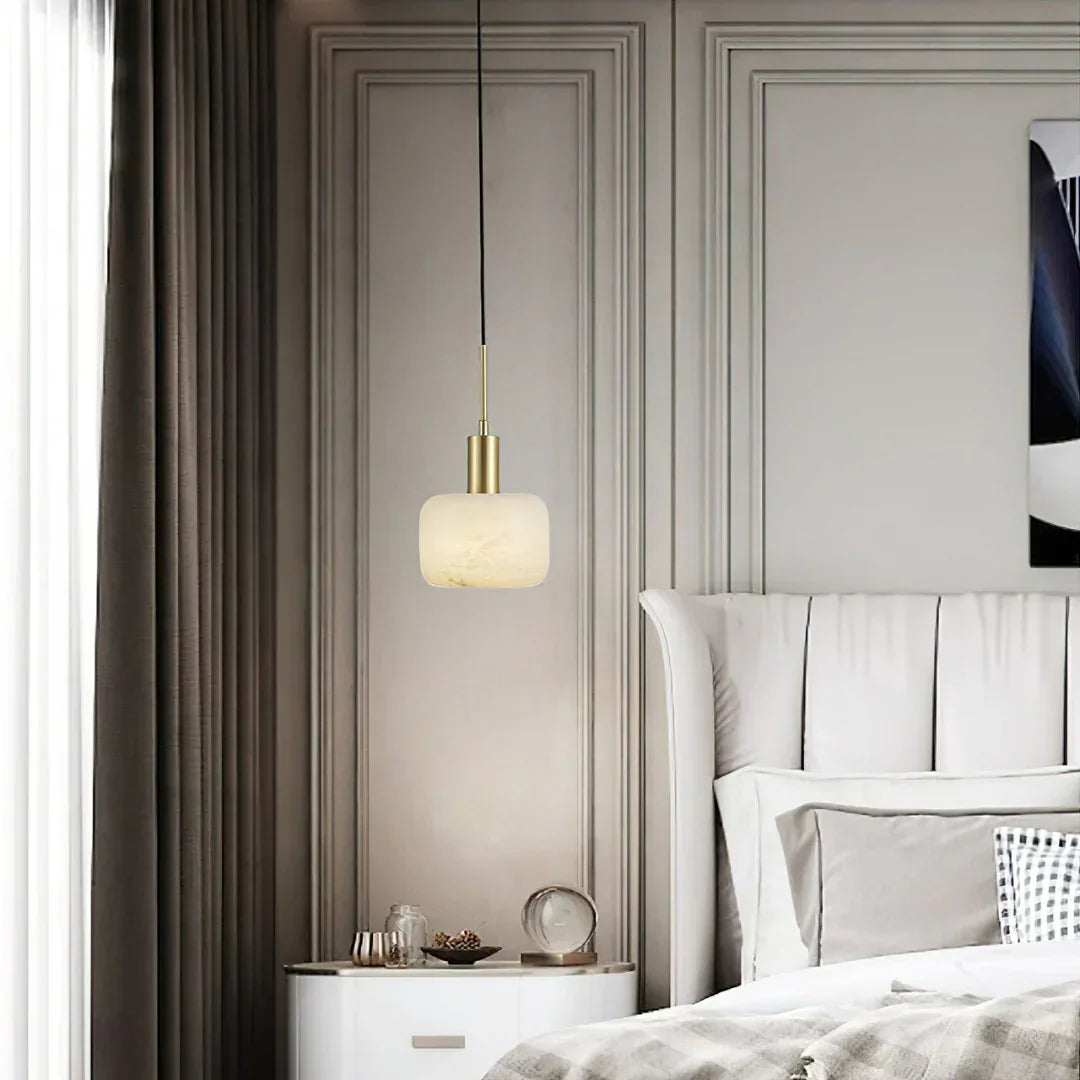Natural Alabaster Small Pendant Light – Alabaster detail 10