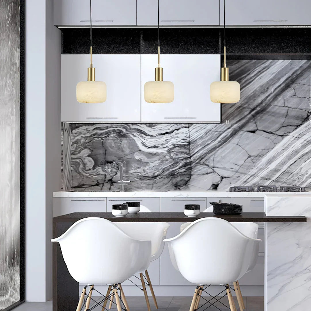 Natural Alabaster Small Pendant Light – Alabaster detail 6