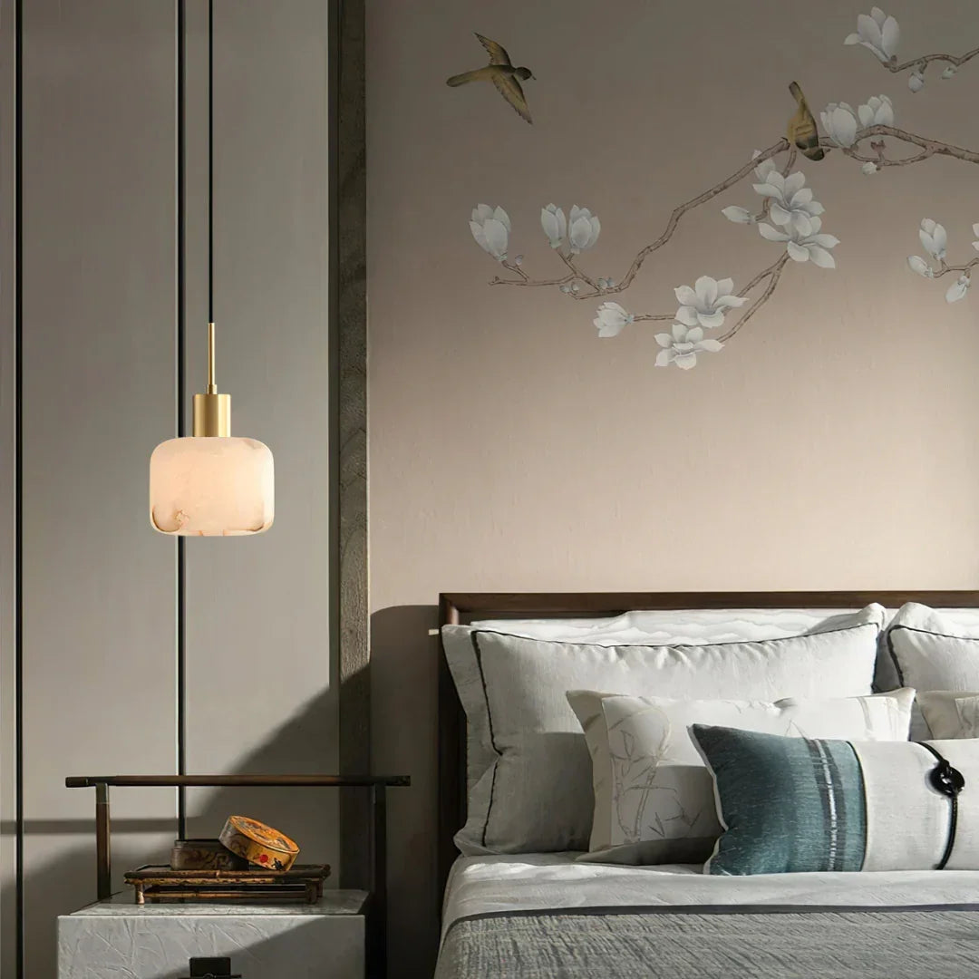 Natural Alabaster Small Pendant Light – Alabaster detail 9
