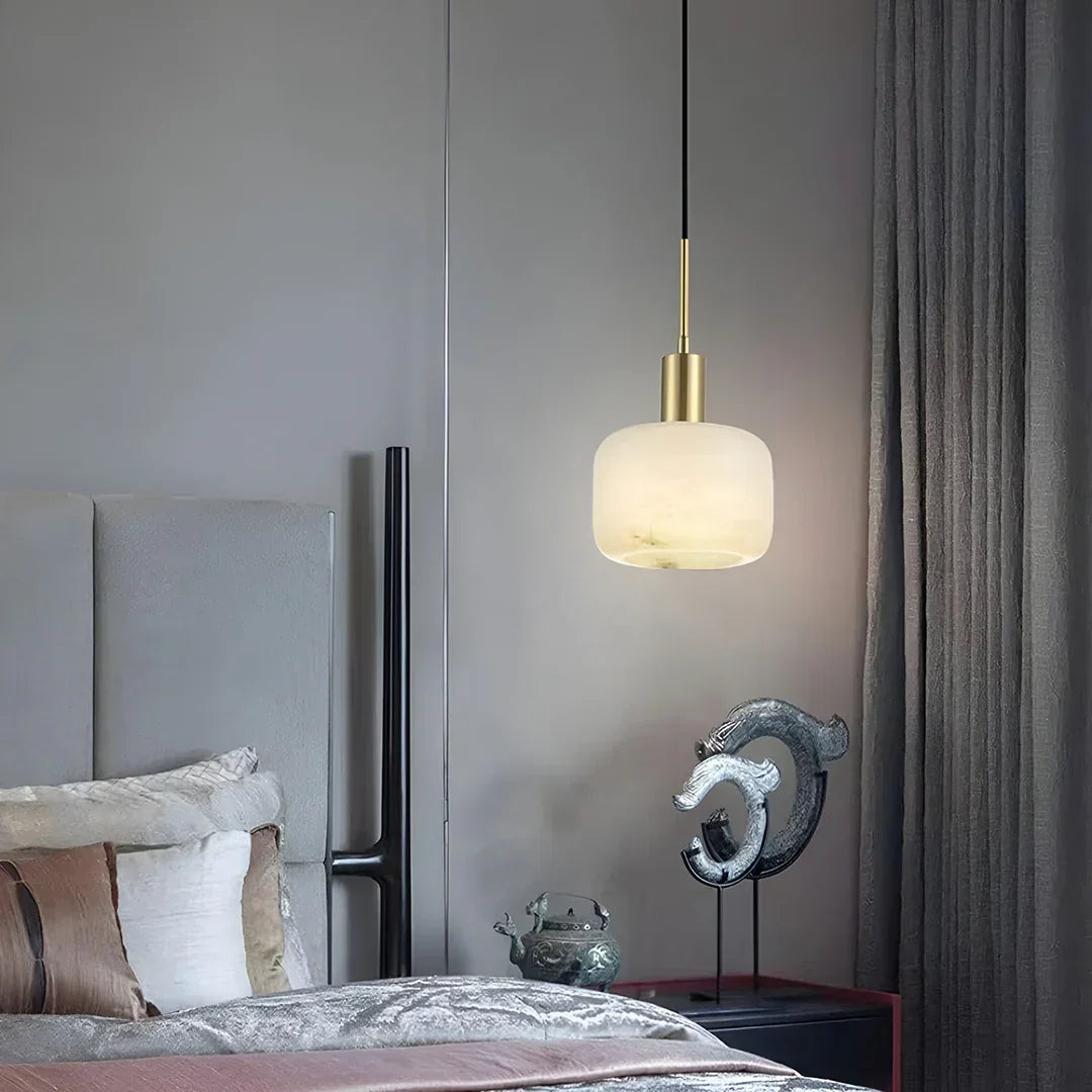 Natural Alabaster Small Pendant Light – Alabaster detail 8
