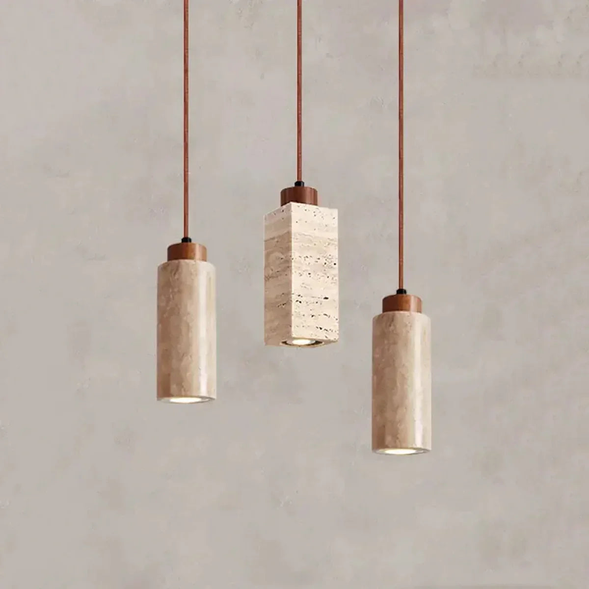 Natural Travertine Pendant Light – Travertine detail 30