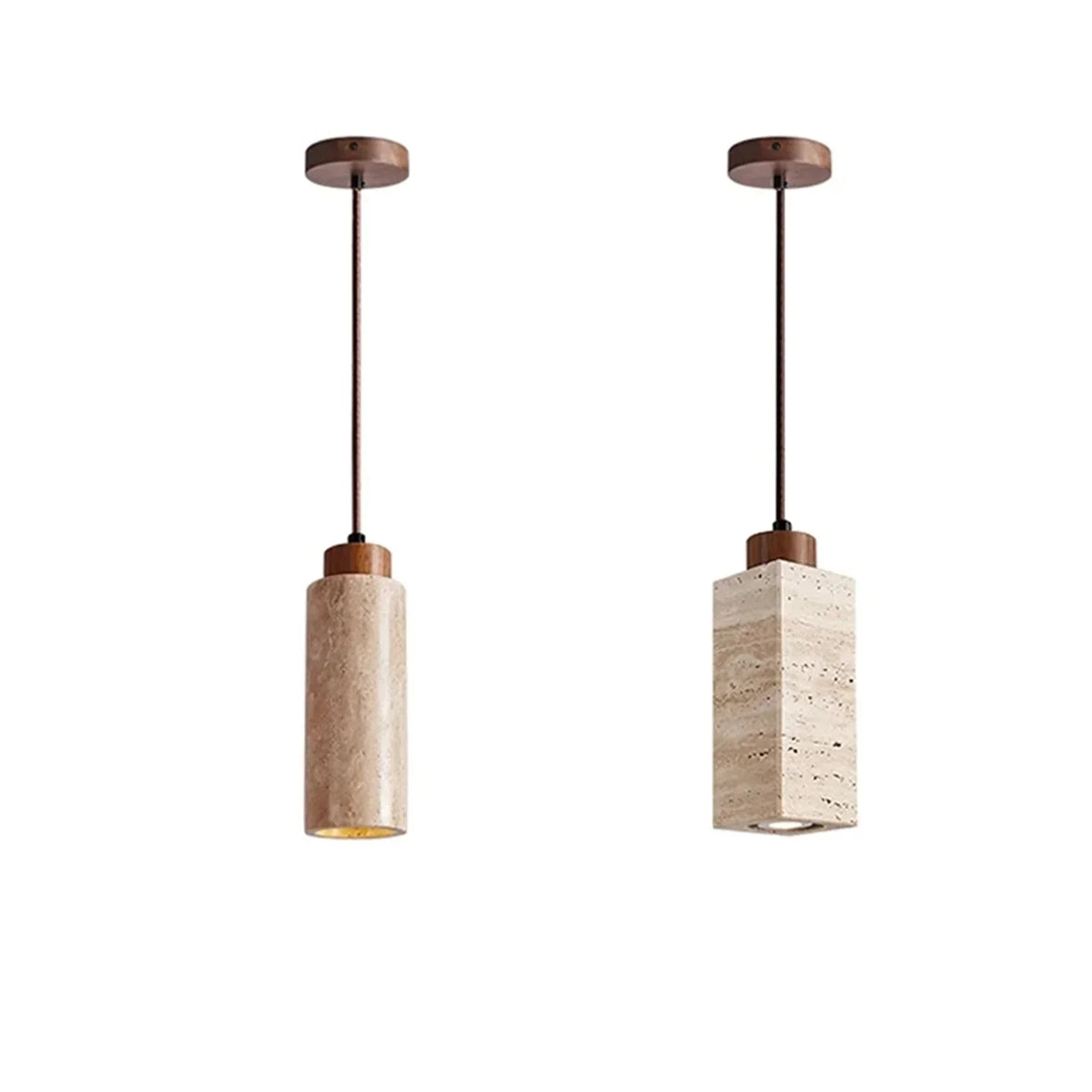 Natural Travertine Pendant Light – Travertine detail 31