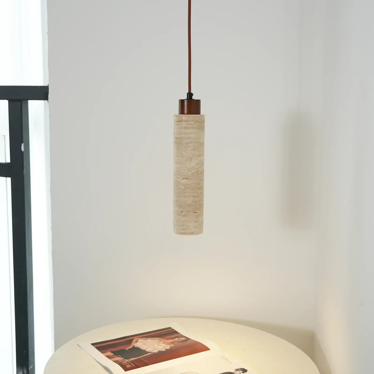 Natural Travertine Pendant Light – Travertine detail 16