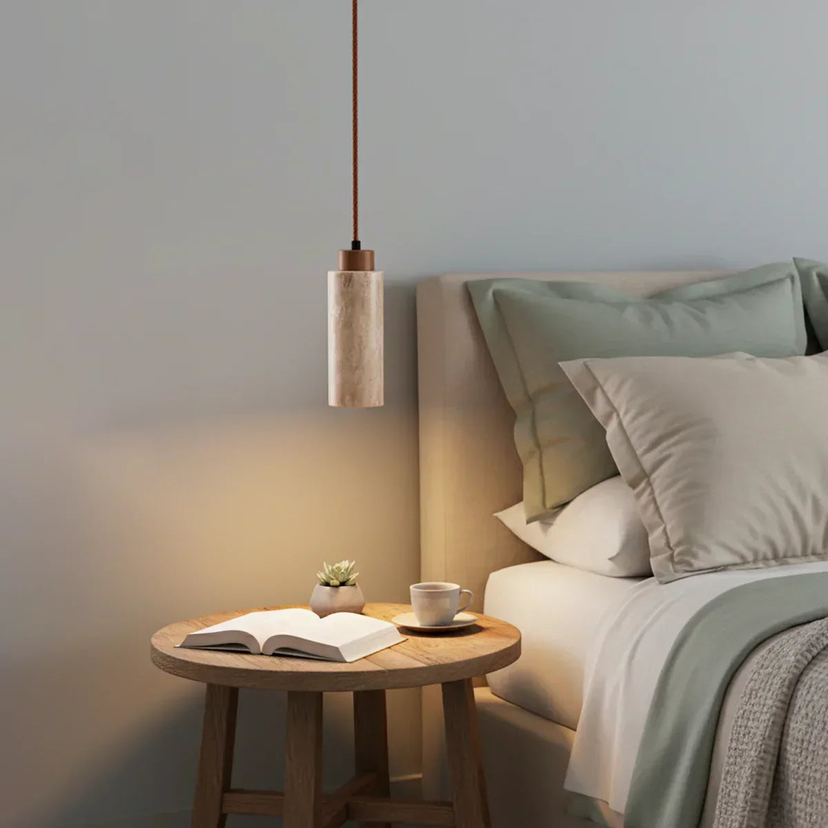 Natural Travertine Pendant Light – Travertine detail 13