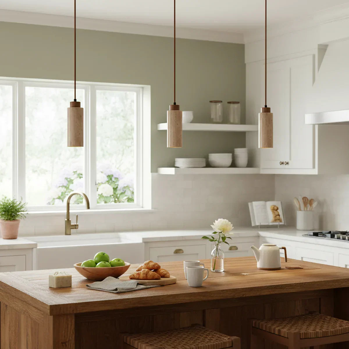 Natural Travertine Pendant Light – Travertine detail 14