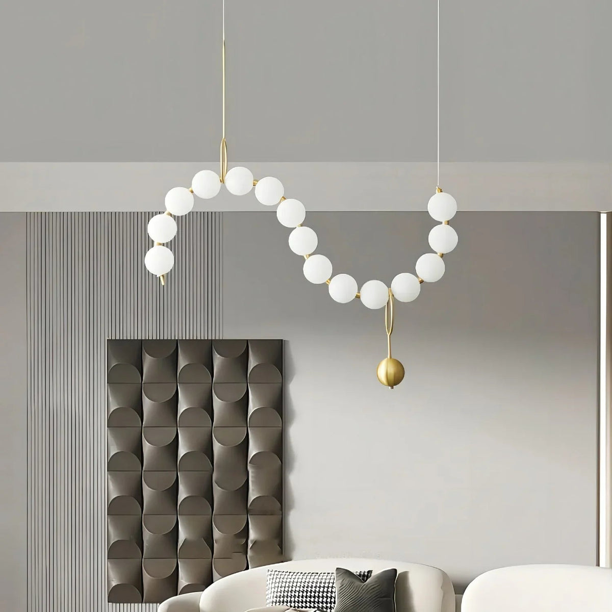 Necklace LED Glass Pendant Lamp – Glass detail 3