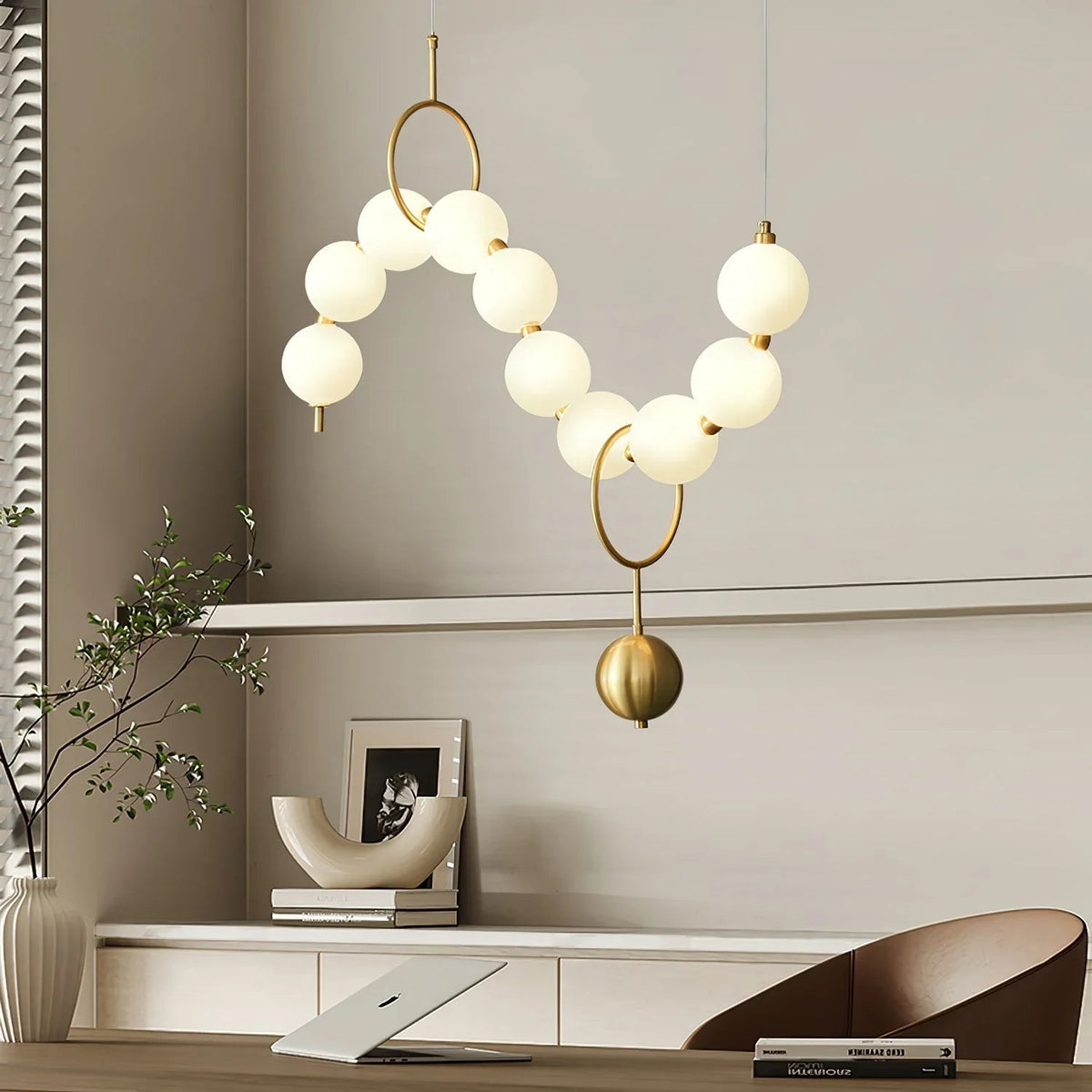 Necklace LED Glass Pendant Lamp – Glass detail 5