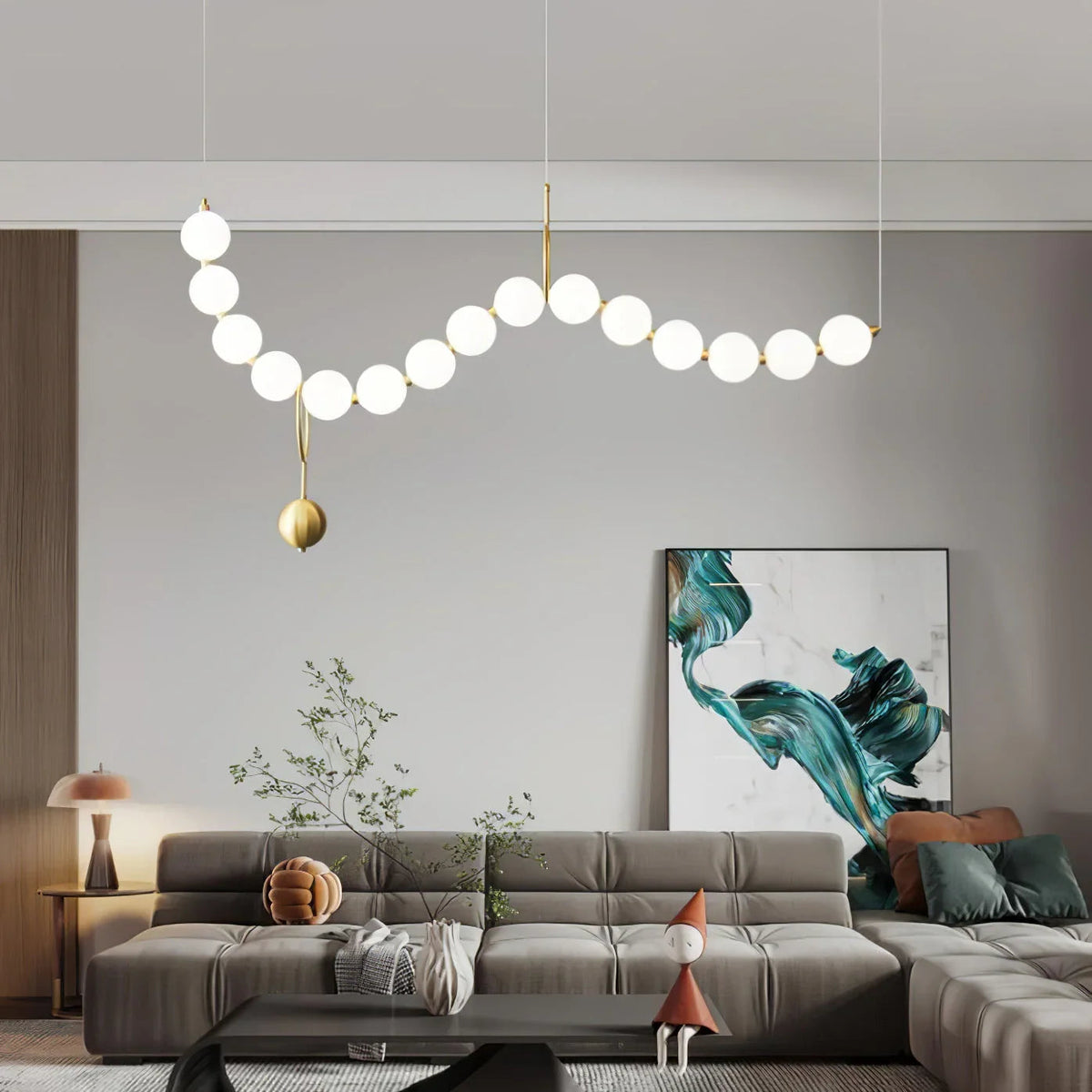 Necklace LED Glass Pendant Lamp – Glass detail 4