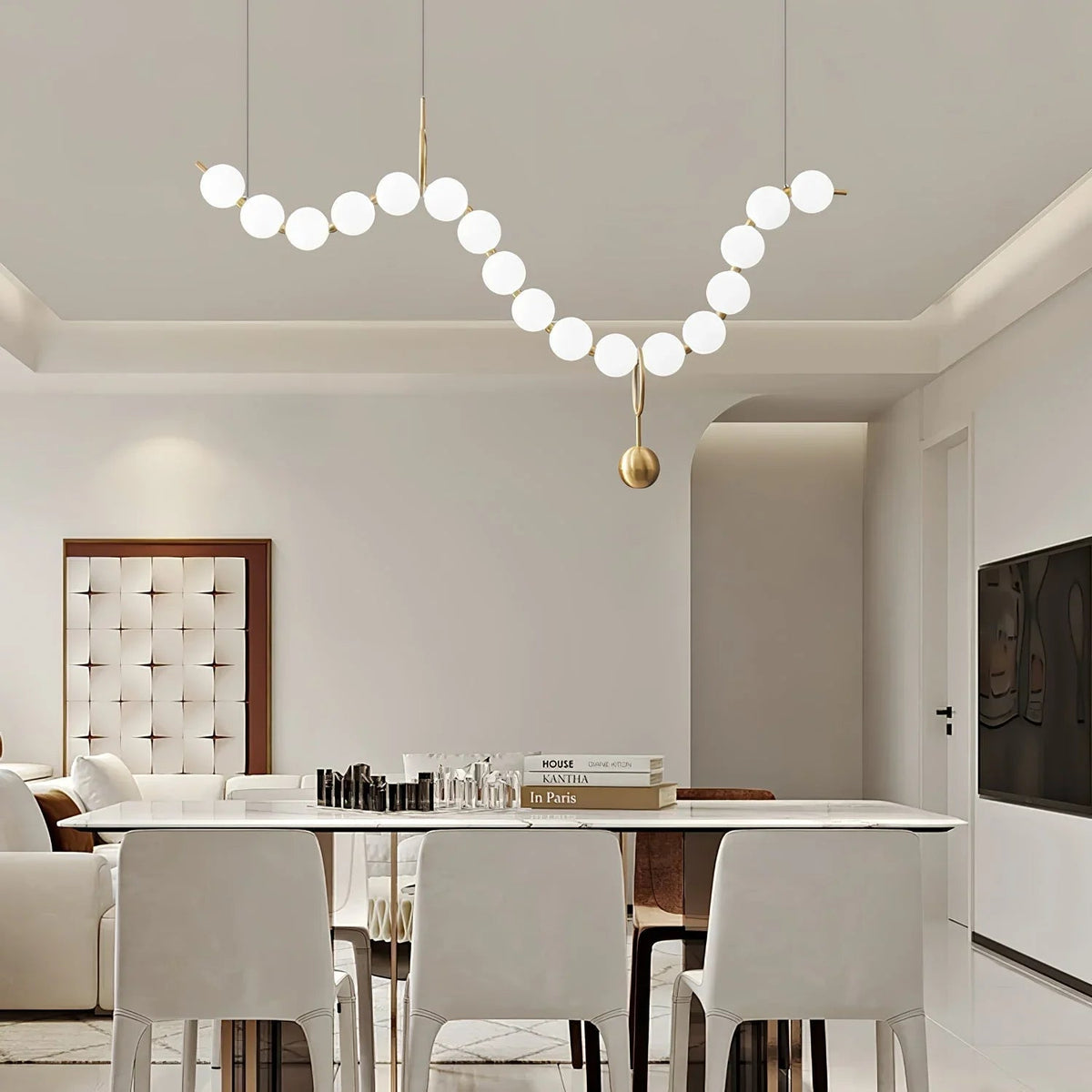 Necklace LED Glass Pendant Lamp – Glass detail 6