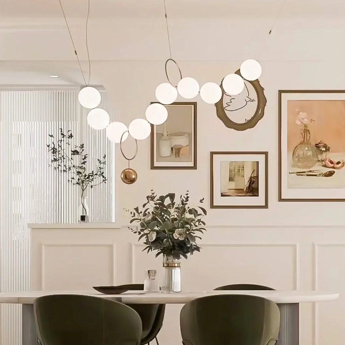 Necklace LED Glass Pendant Lamp – Glass detail 11