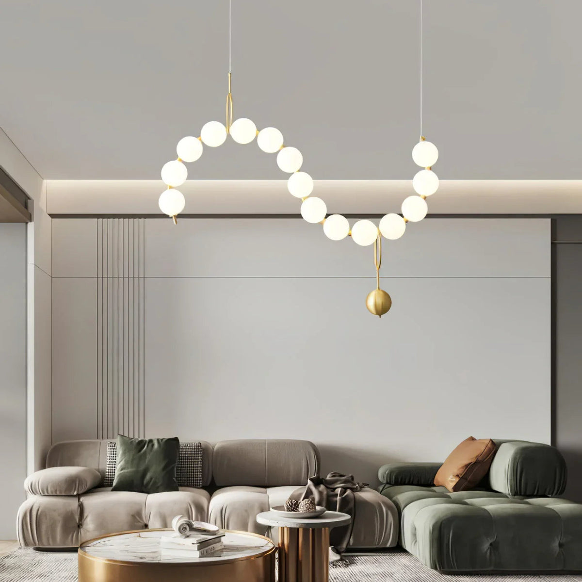 Necklace LED Glass Pendant Lamp – Glass detail 9
