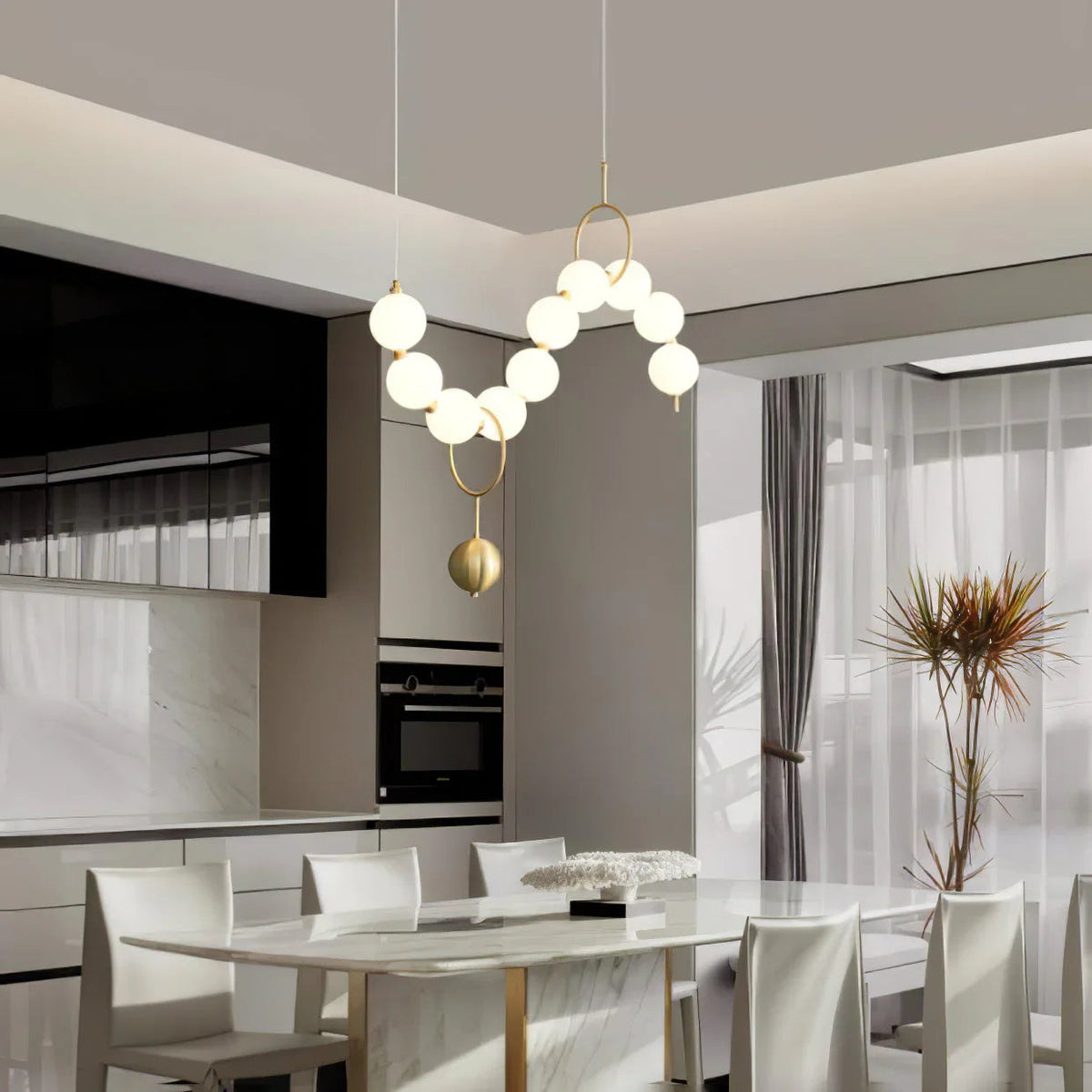 Necklace LED Glass Pendant Lamp – Glass detail 30