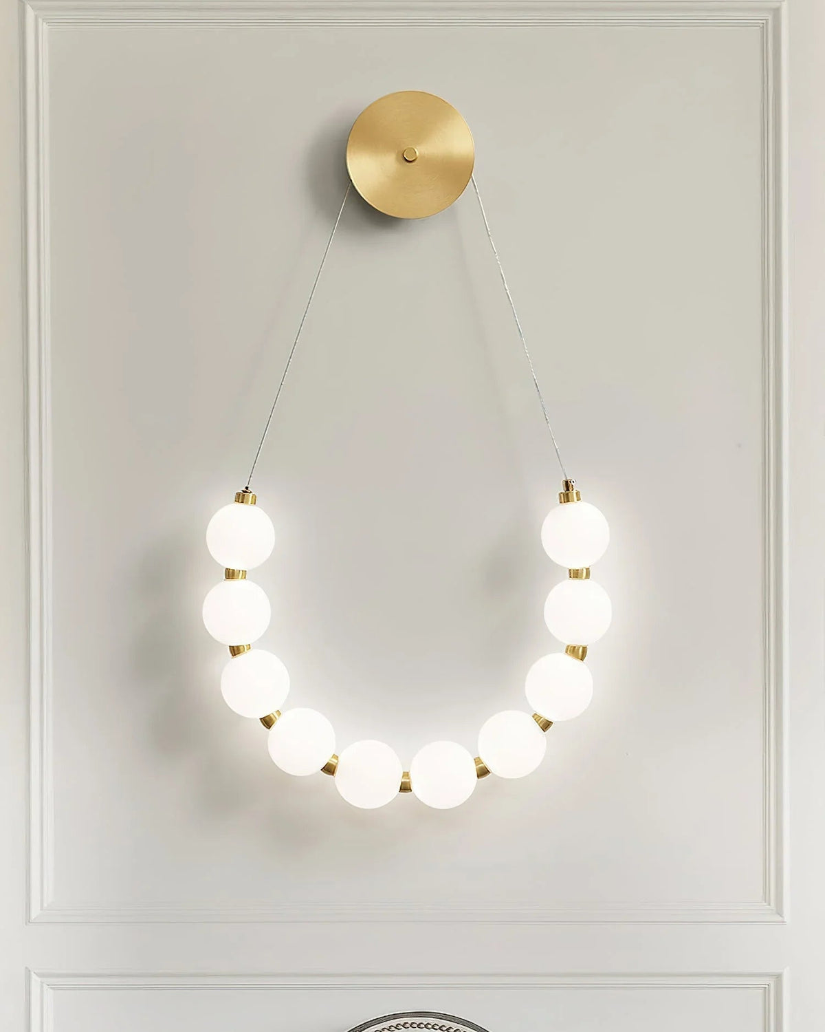 Necklace Loop Brass Wall Lamp – Brass detail 5