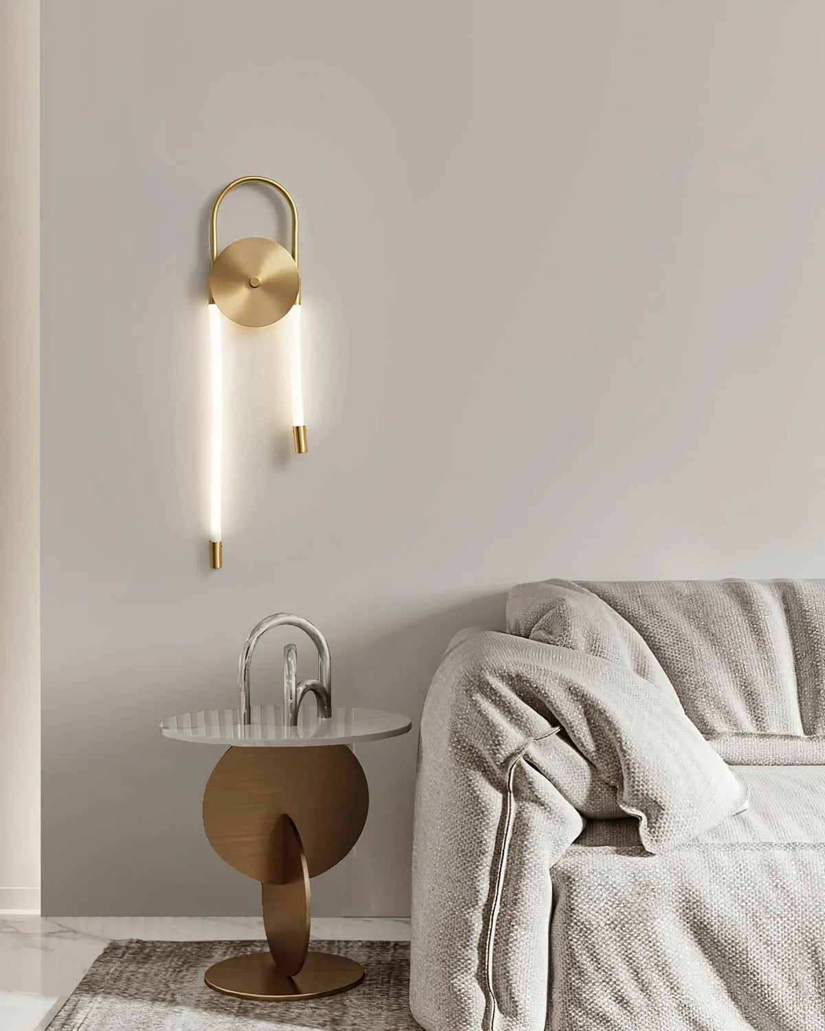 Necklace Loop Brass Wall Lamp – Brass detail 10