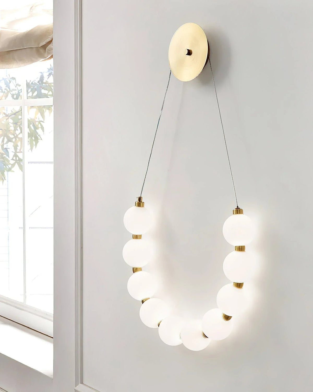 Necklace Loop Brass Wall Lamp – Brass detail 11