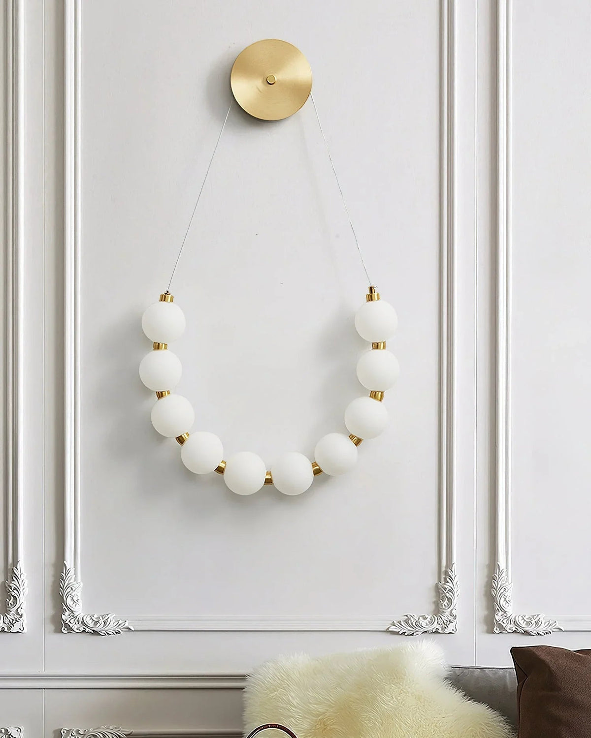 Necklace Loop Brass Wall Lamp – Brass detail 12
