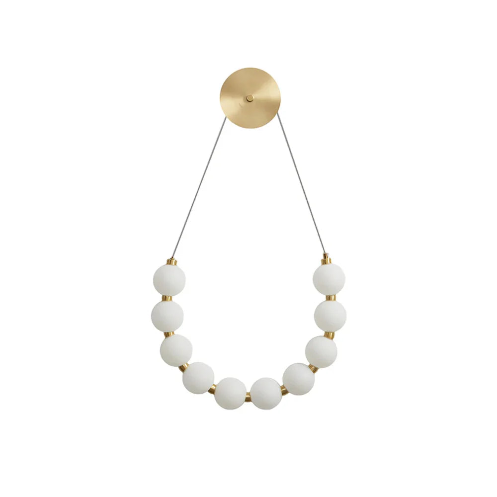 Necklace Loop Brass Wall Lamp