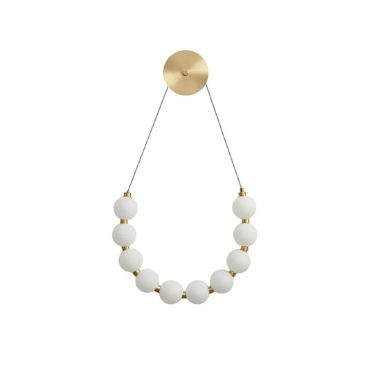 Necklace Loop Brass Wall Lamp