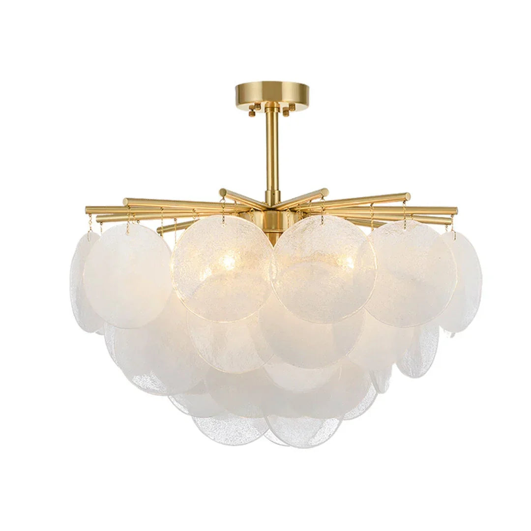 Disc Hanging Glass Chandelier – Glass detail 28