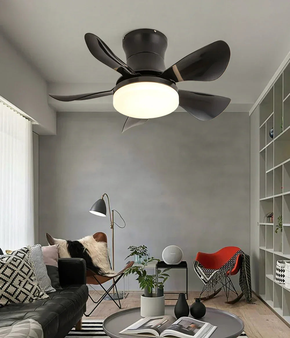 Nordic Blade Black Copper Ceiling Fan Light – Copper detail 4