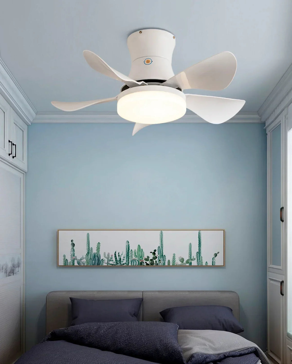 Nordic Blade Black Copper Ceiling Fan Light – Copper detail 3