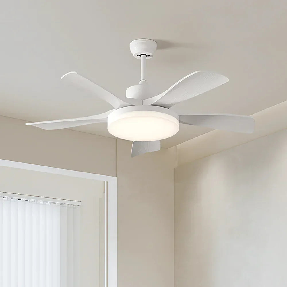 Nordic Fan Blade White Copper Ceiling Light – Copper detail 2
