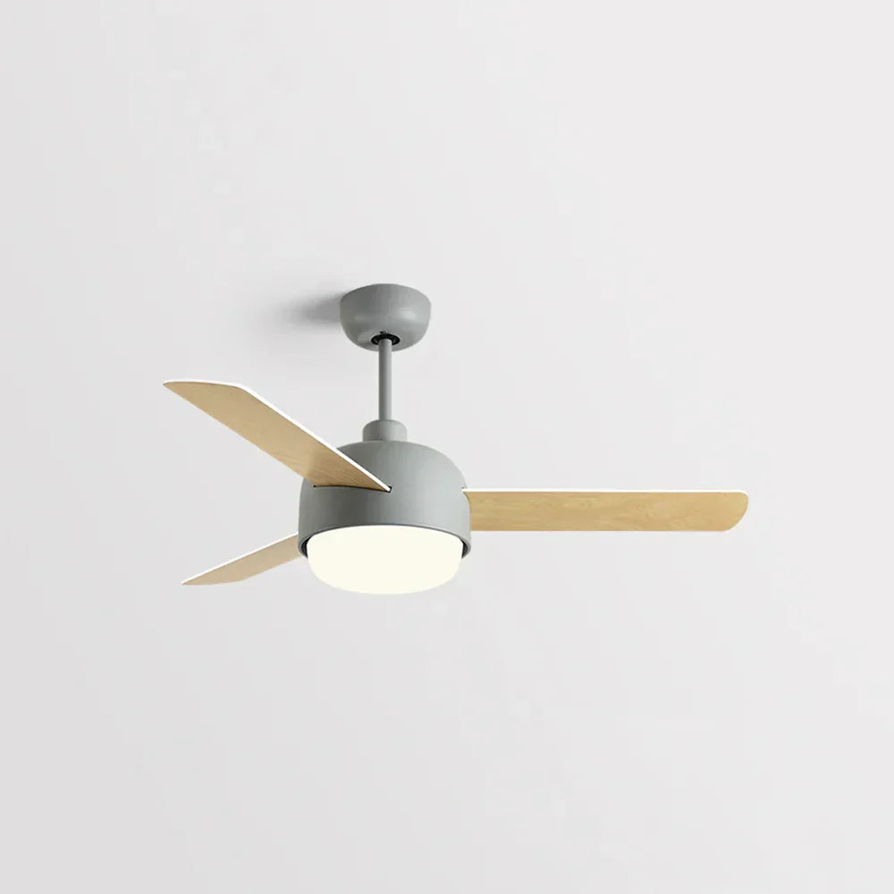 Nordic Macaron Dome Copper Ceiling Fan Light – Copper detail 15