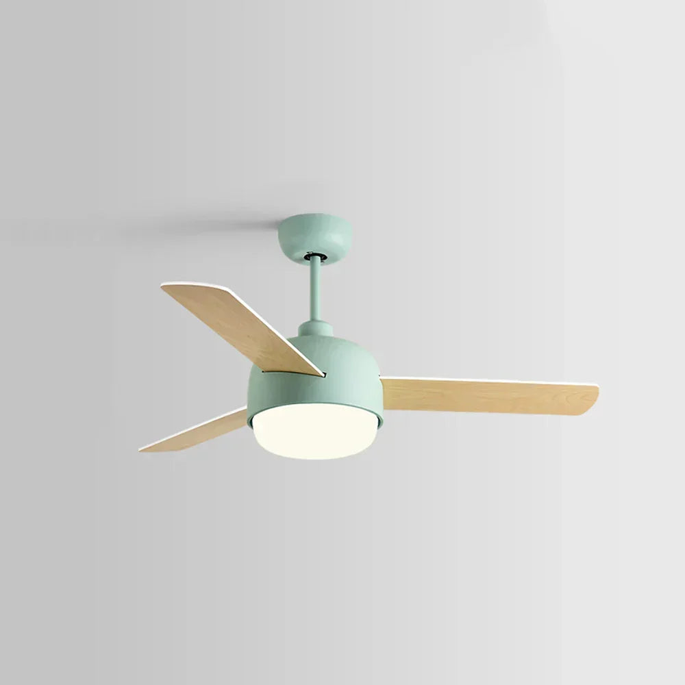 Nordic Macaron Dome Copper Ceiling Fan Light – Copper detail 13