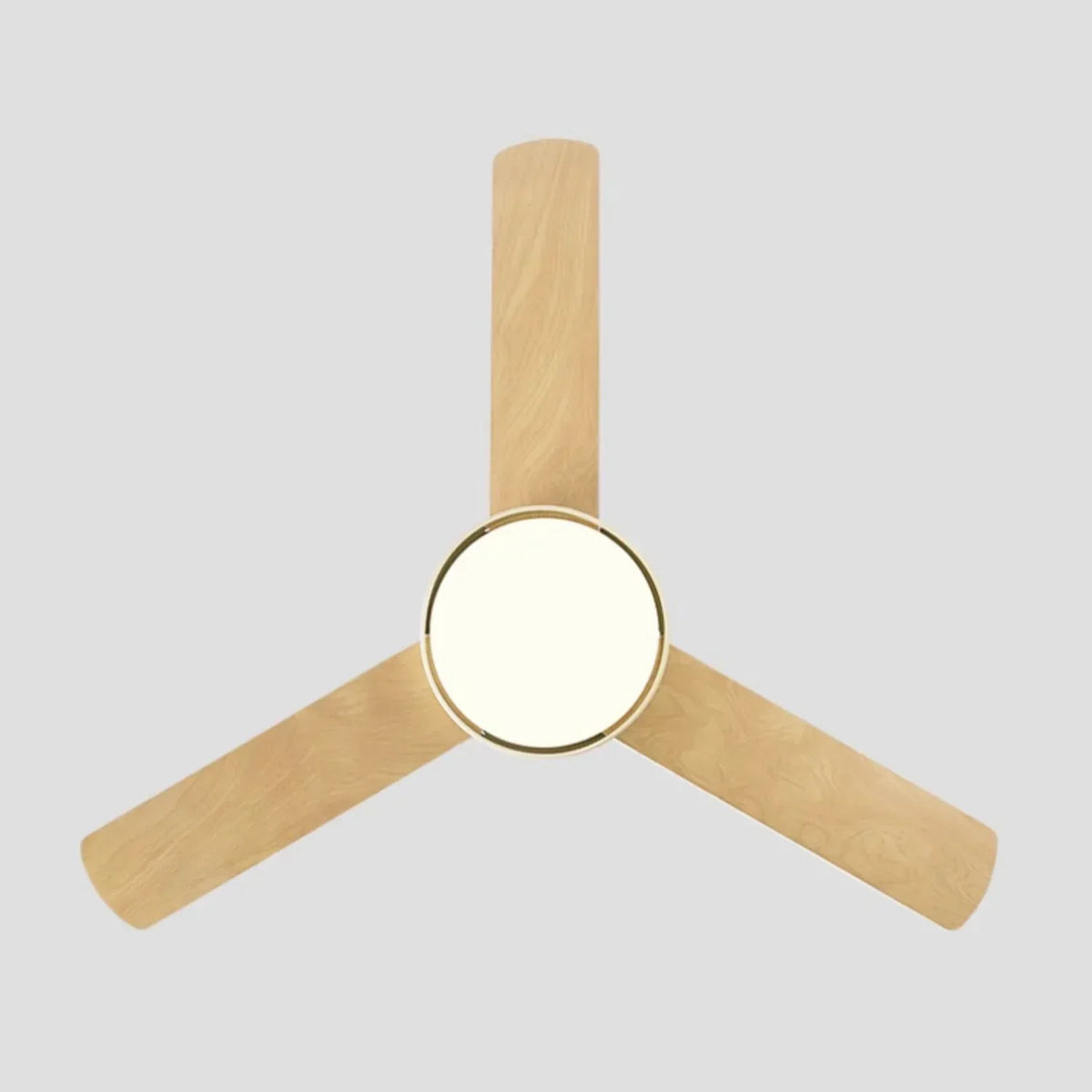 Nordic Macaron Dome Copper Ceiling Fan Light – Copper detail 9