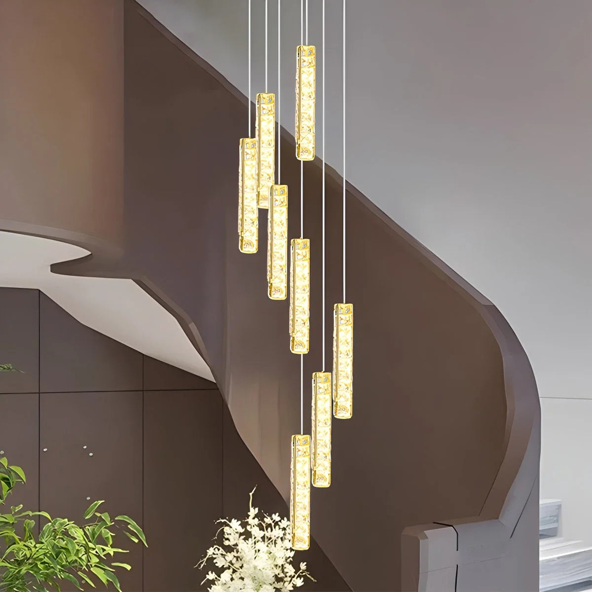Nordic Crystal LED Chandelier – Crystal detail 30