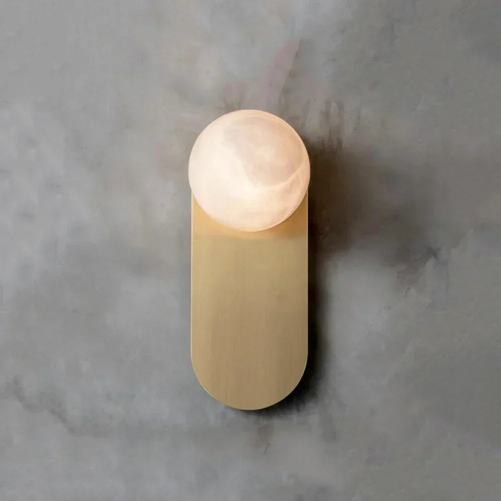 Oval Adrion Alabaster Spherical Wall Light – Alabaster detail 16