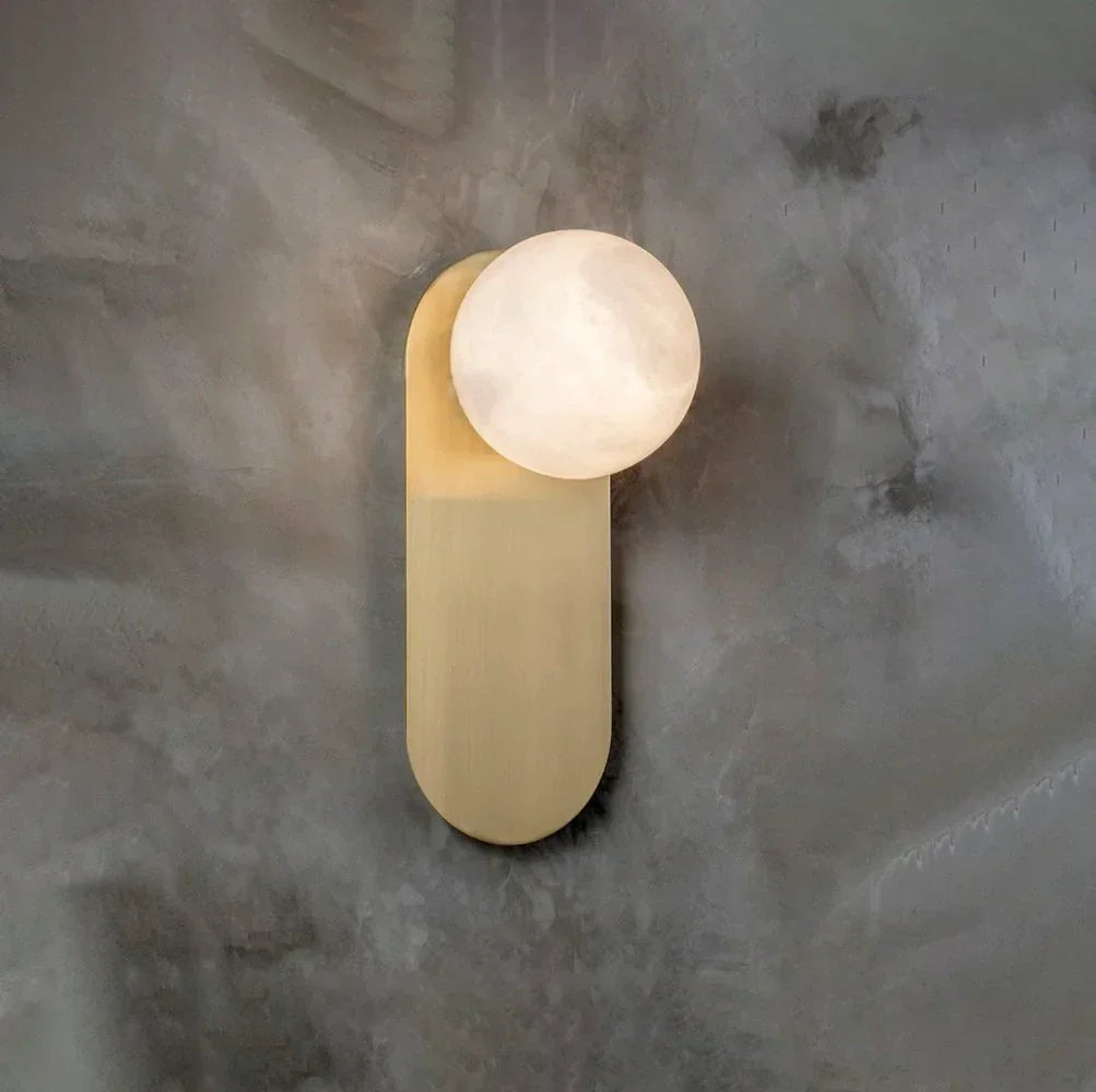 Oval Adrion Alabaster Spherical Wall Light – Alabaster detail 17