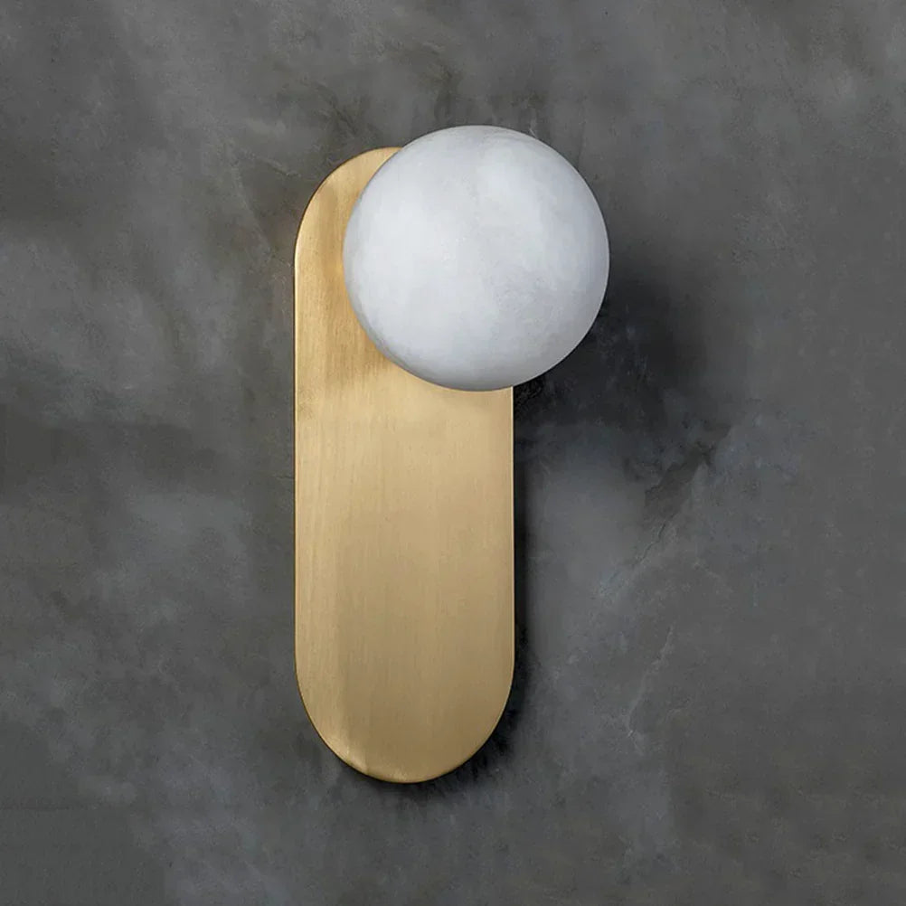 Oval Adrion Alabaster Spherical Wall Light – Alabaster detail 15