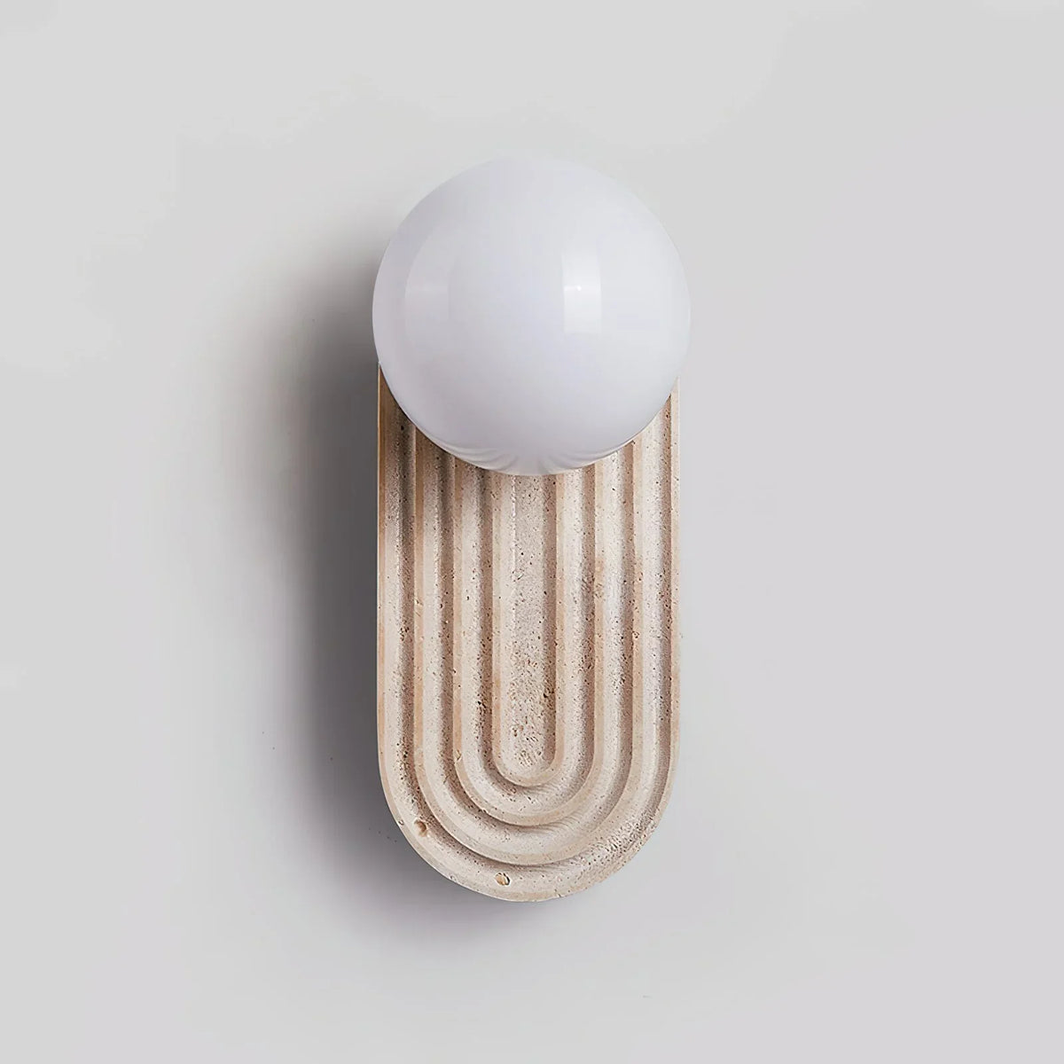 Oval Travertine Trent Wall Lamp – Travertine detail 12