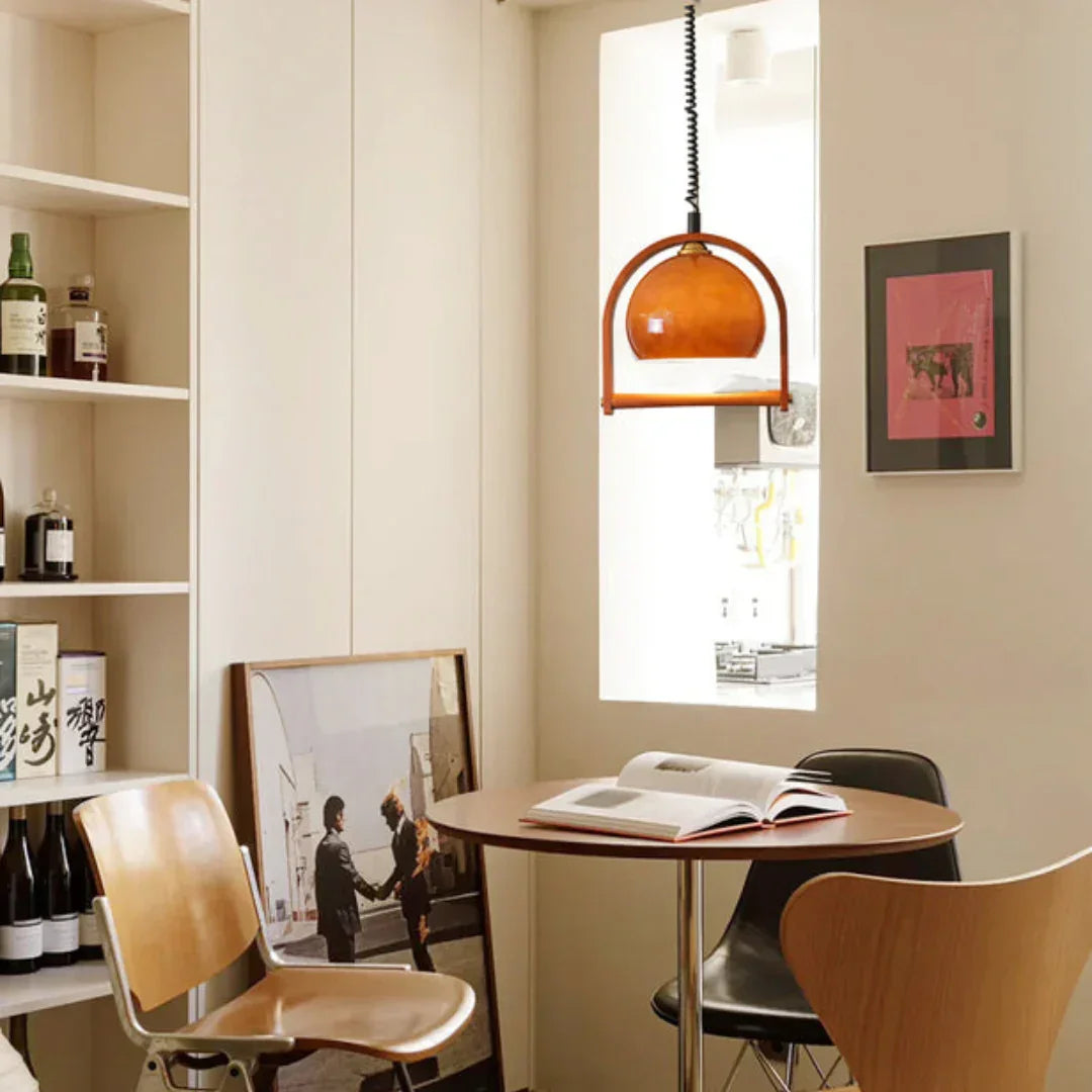Pallade Coffee Glass Pendant Lamp – Glass detail 13