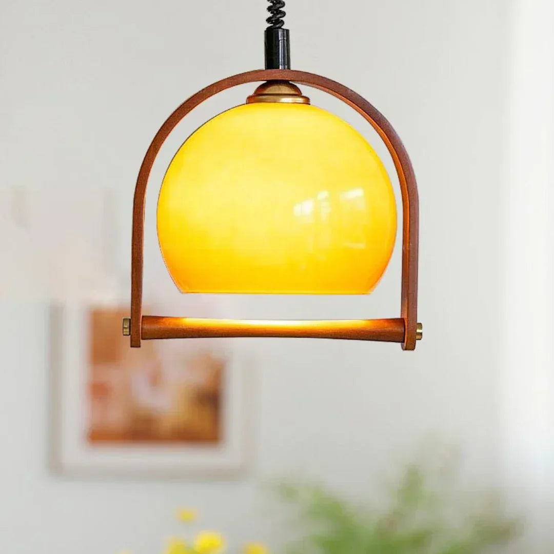 Pallade Coffee Glass Pendant Lamp – Glass detail 4