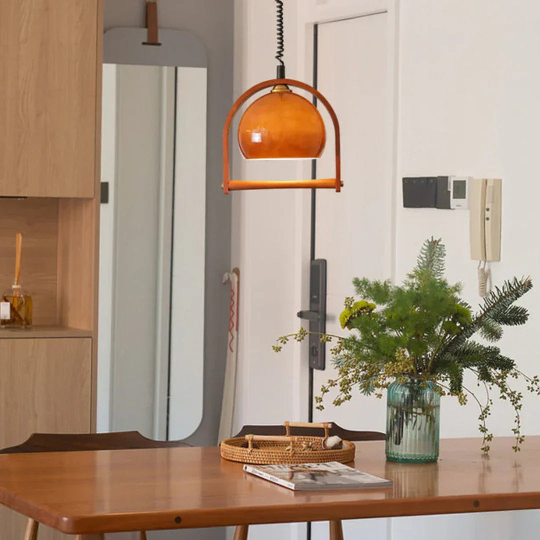 Pallade Coffee Glass Pendant Lamp – Glass detail 14