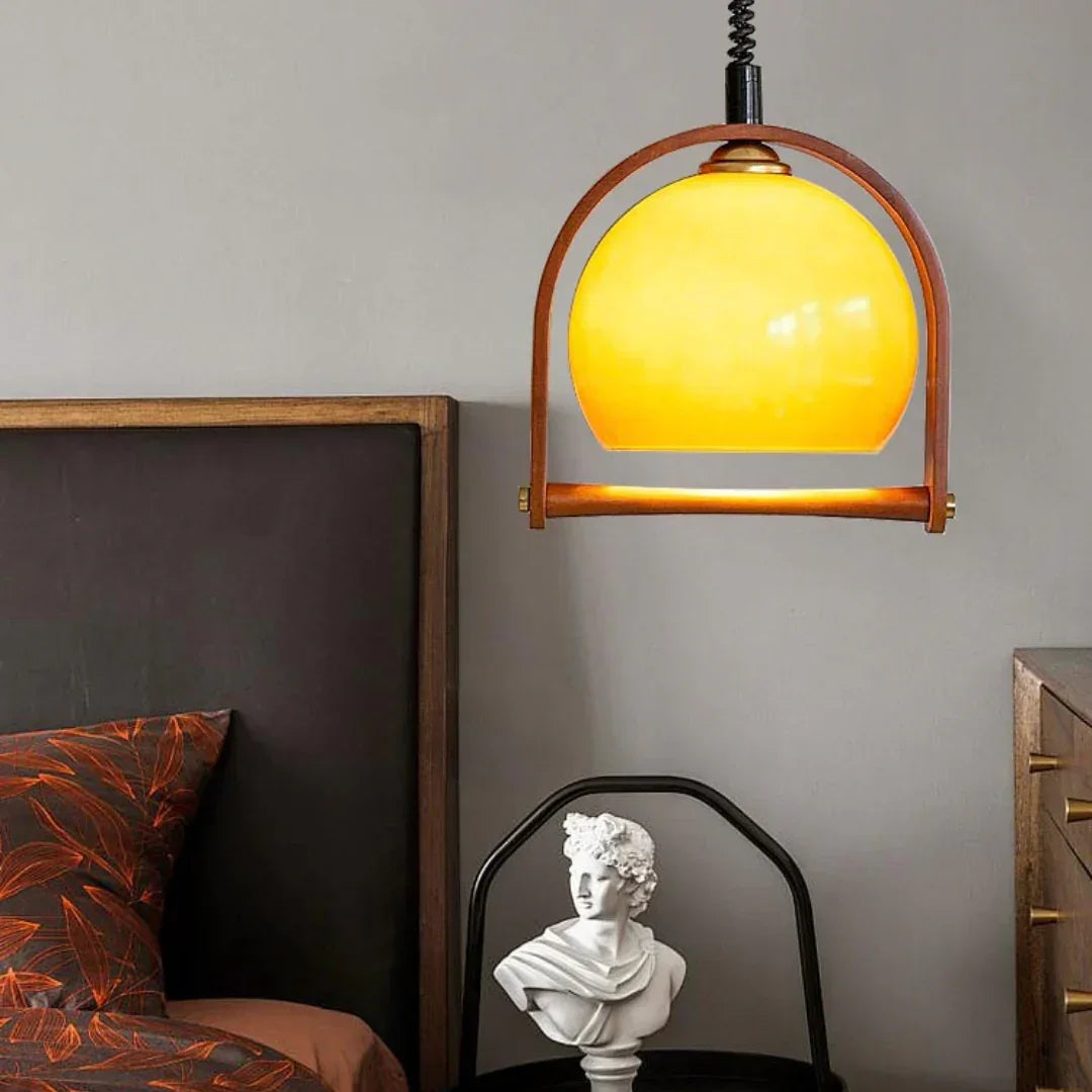Pallade Coffee Glass Pendant Lamp – Glass detail 11