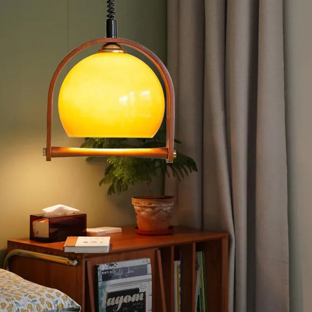 Pallade Coffee Glass Pendant Lamp – Glass detail 10