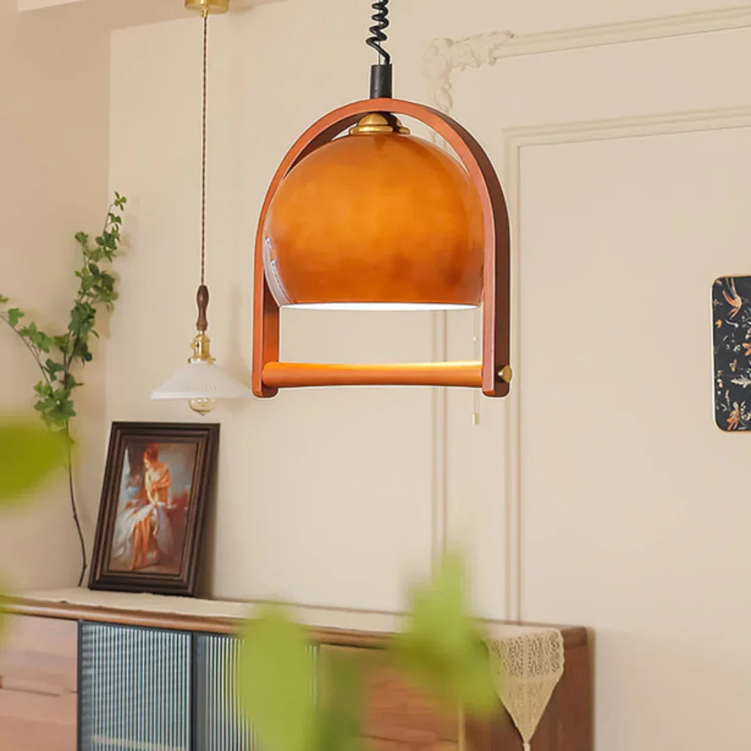Pallade Coffee Glass Pendant Lamp – Glass detail 15