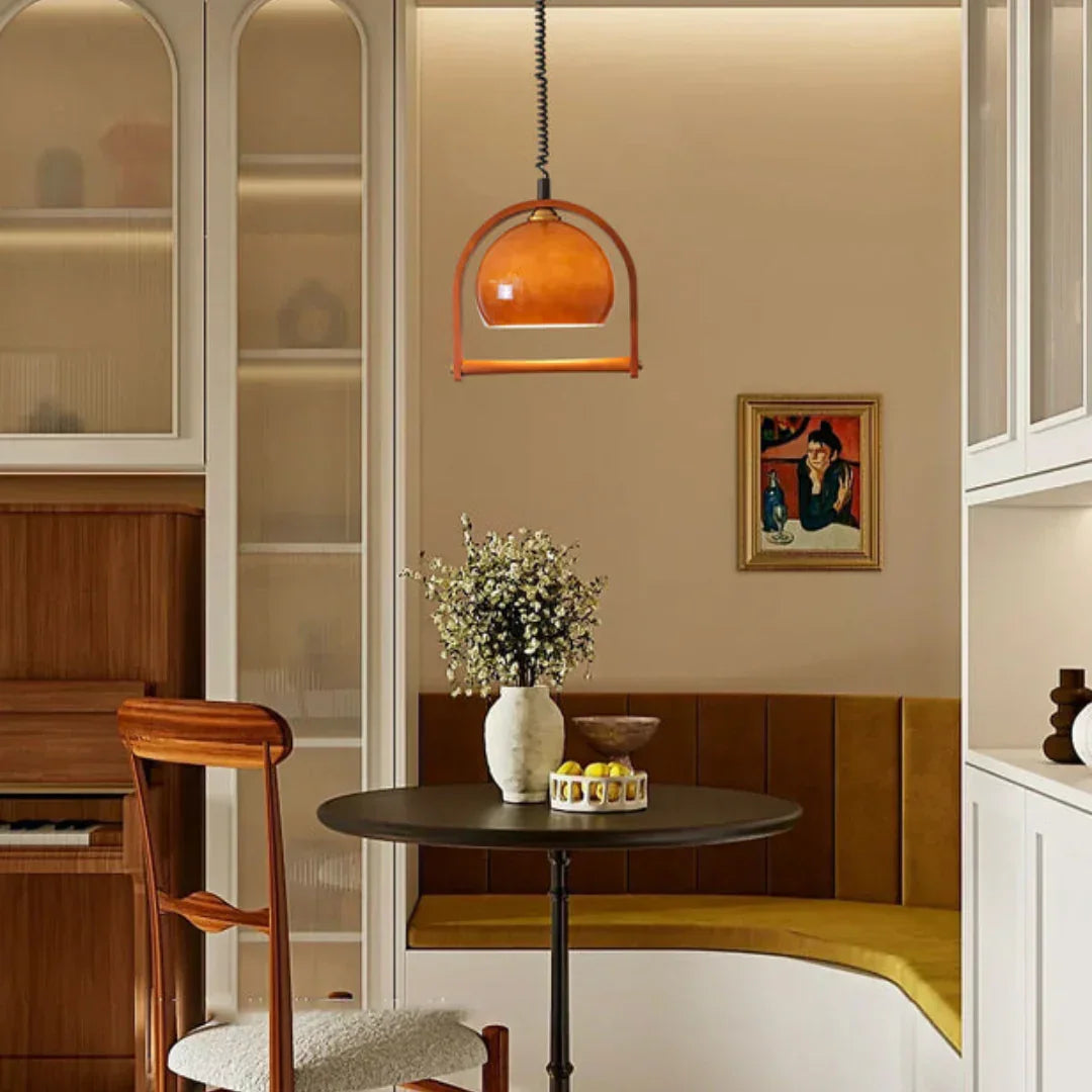 Pallade Coffee Glass Pendant Lamp – Glass detail 6