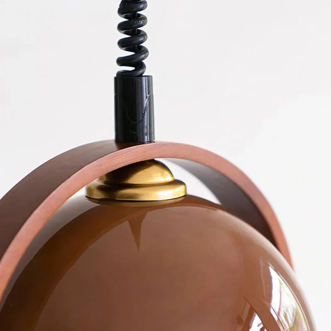 Pallade Coffee Glass Pendant Lamp – Glass detail 19