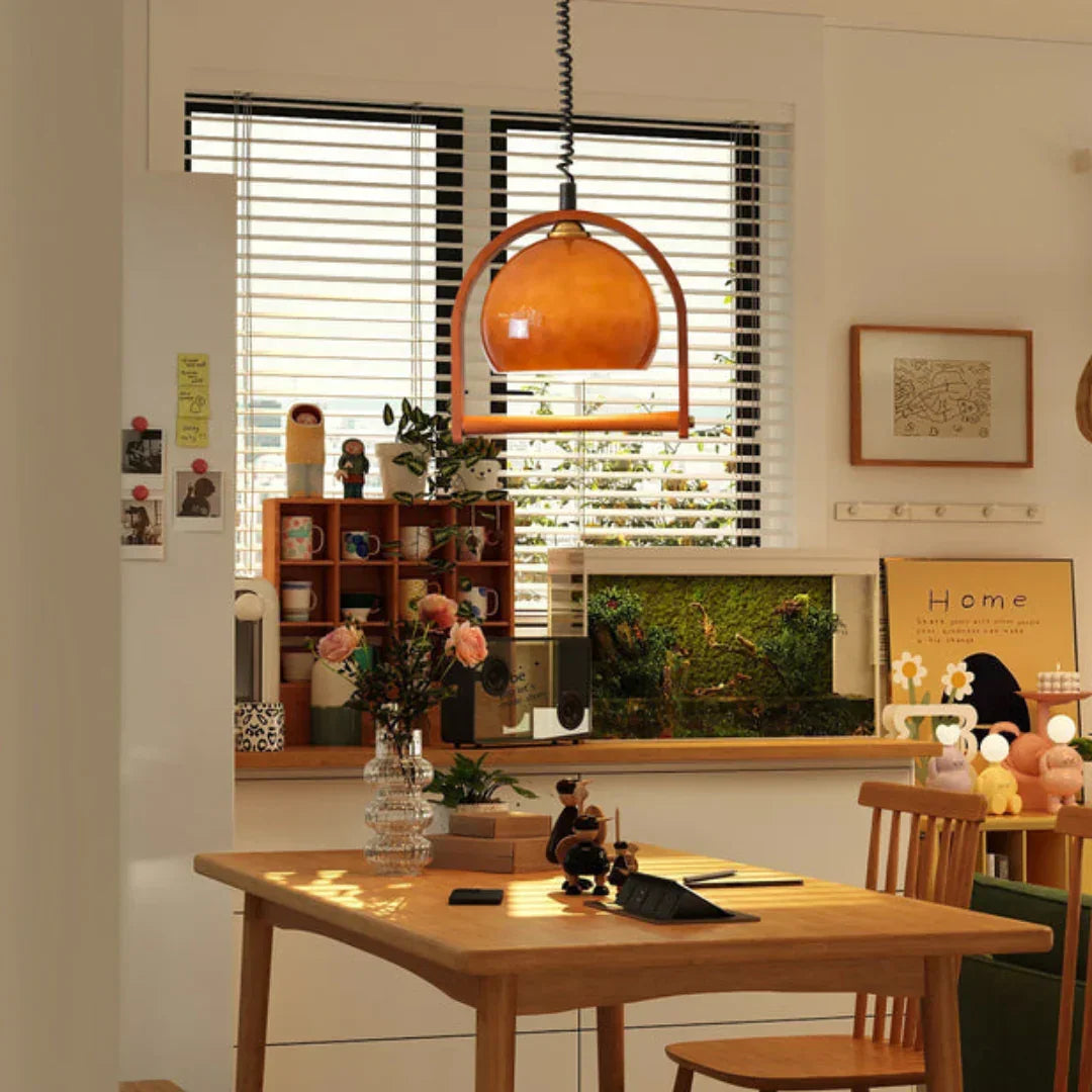 Pallade Coffee Glass Pendant Lamp – Glass detail 12