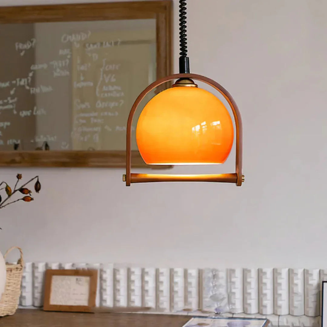 Pallade Coffee Glass Pendant Lamp – Glass detail 8