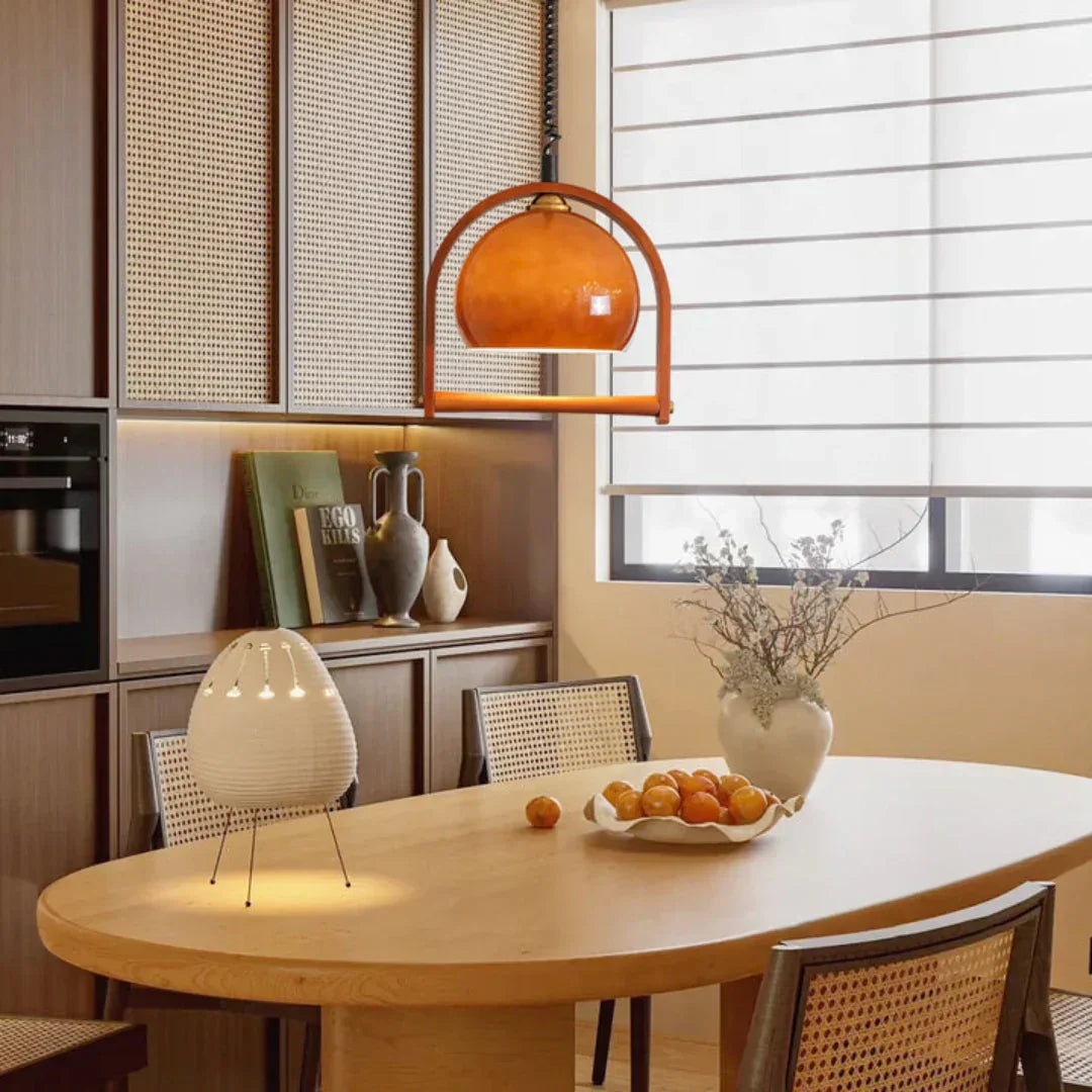 Pallade Coffee Glass Pendant Lamp – Glass detail 5