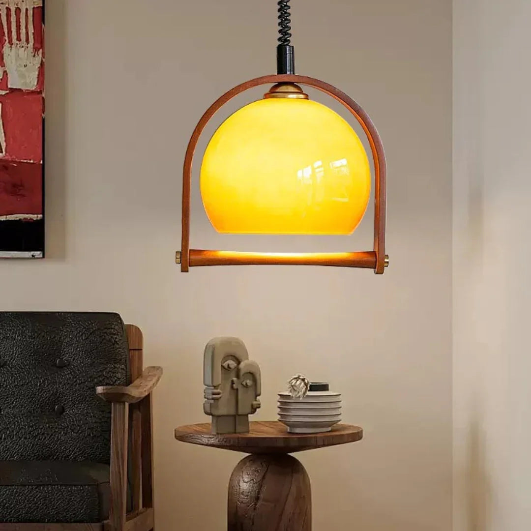 Pallade Coffee Glass Pendant Lamp – Glass detail 2