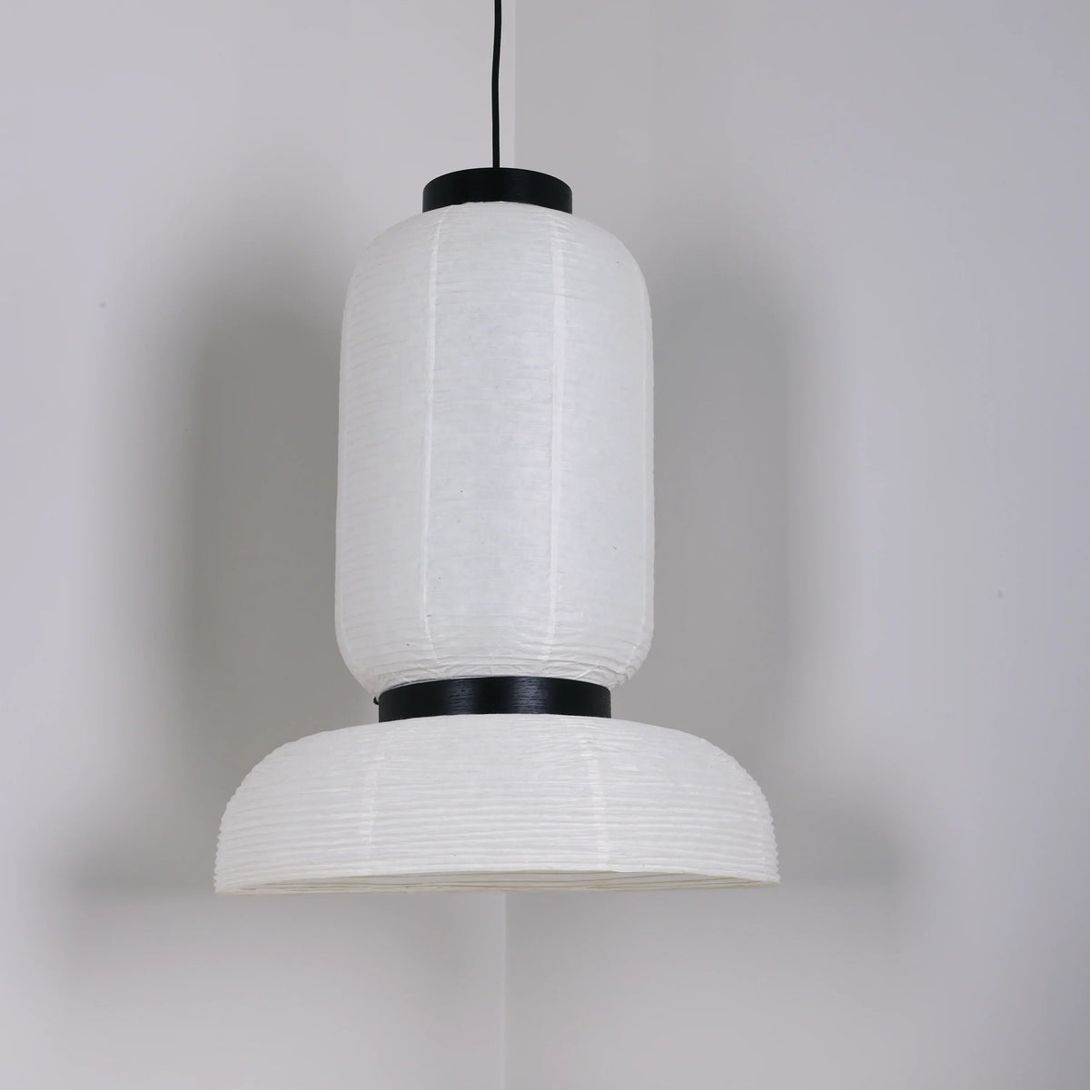 Rice Paper Lantern Oak Pendant Lamp – Oak detail 23
