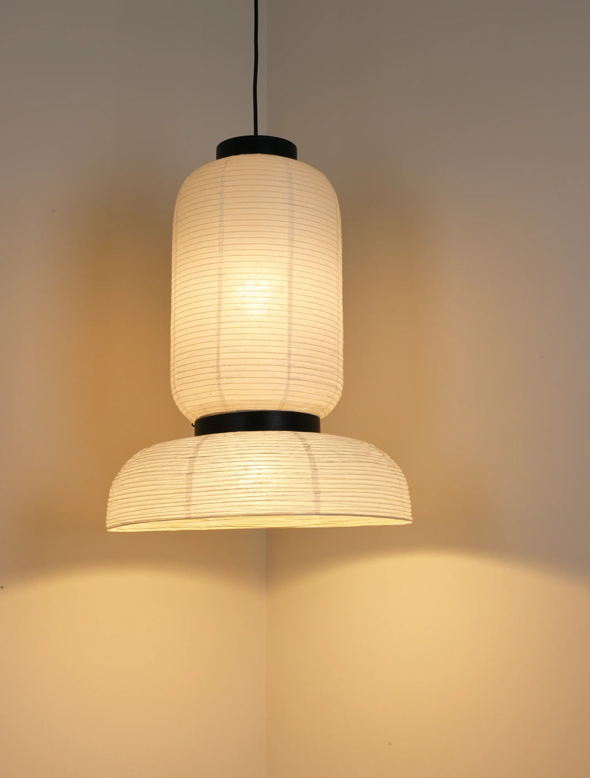 Rice Paper Lantern Oak Pendant Lamp – Oak detail 22